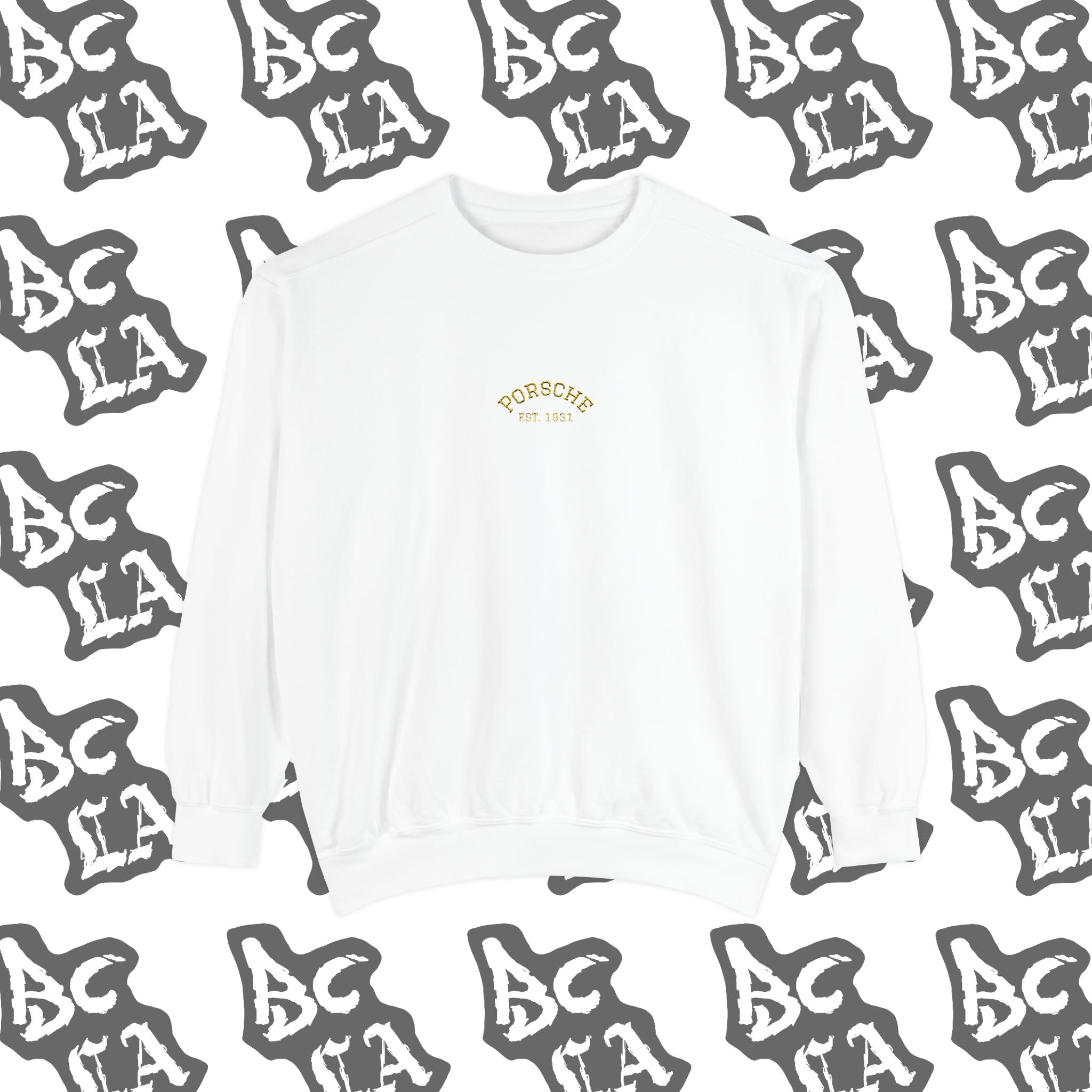 Porsche Stuttgart 1931 Vintage Embroidered Champion Crewneck
